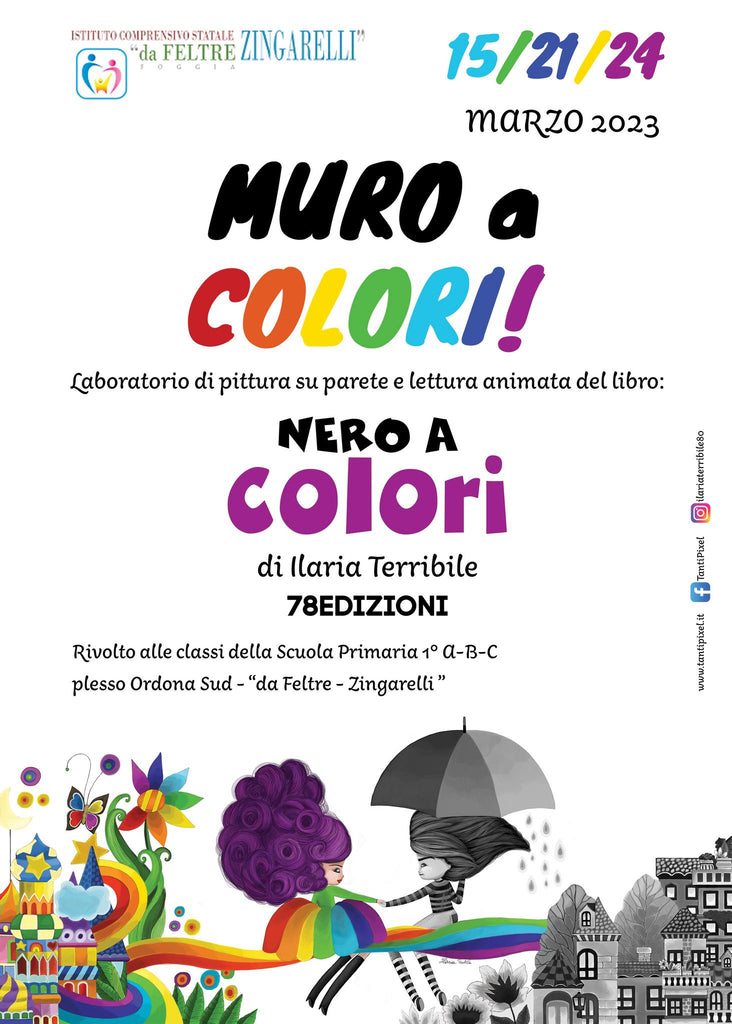 "Muro a Colori": "Nero a Colori" diventa un murales