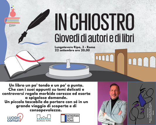 Gianluca Grossi presenta "Parole Tonde Parole a Punta" a IN CHIOSTRO